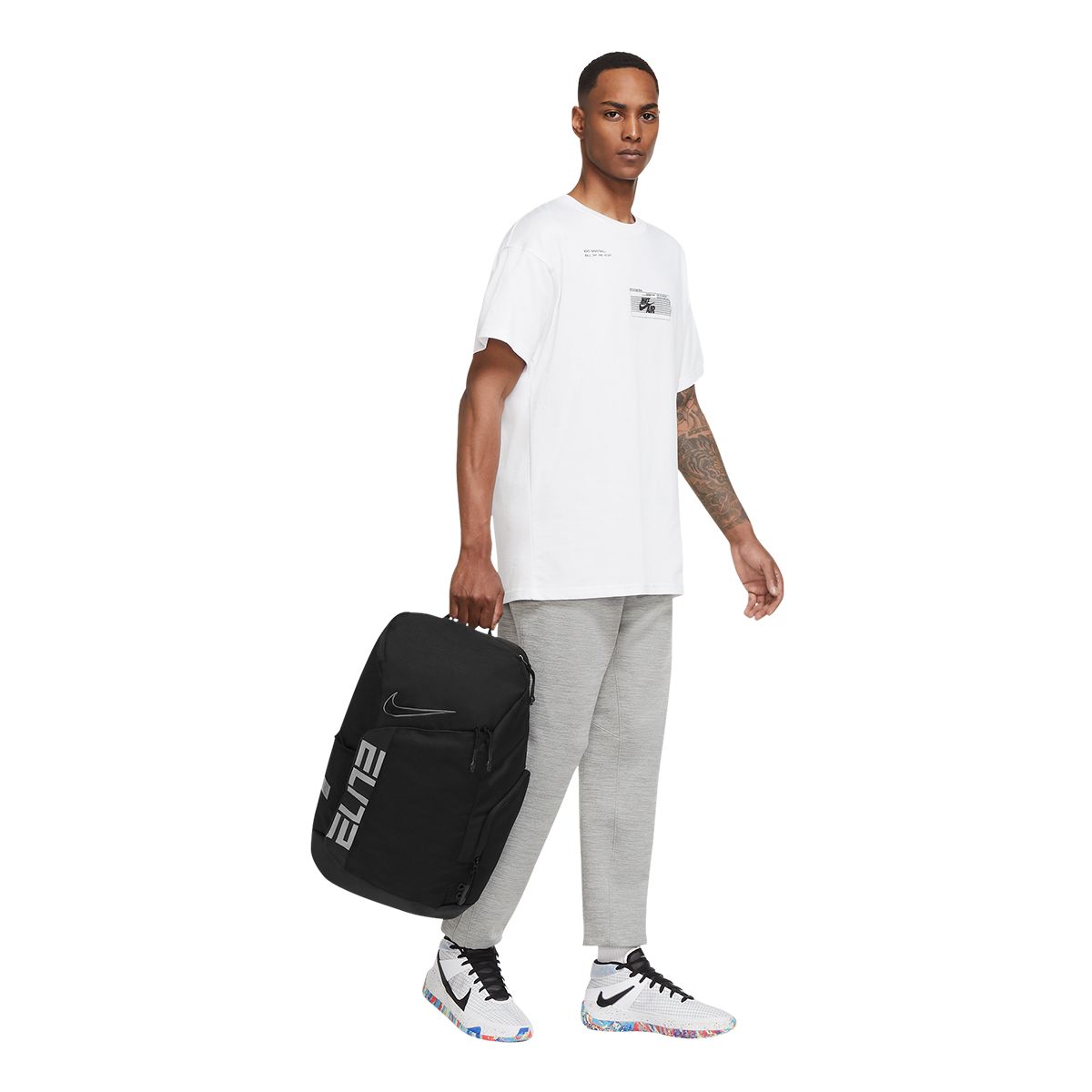 Nike Elite Pro Basketball Backpack
'Black White' - Reflective